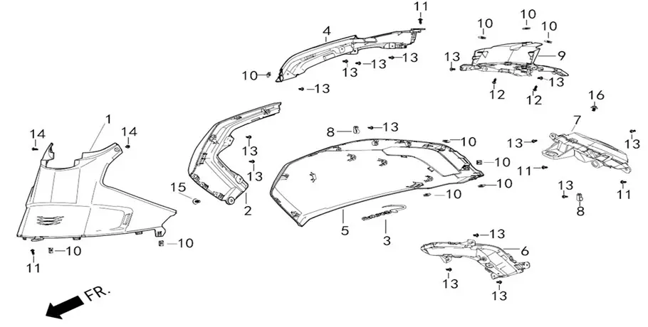 F12_2 - CONJUNTO DE GUIÑO LIGERO PARA EL CUERPO DE LA CUBIERTA R