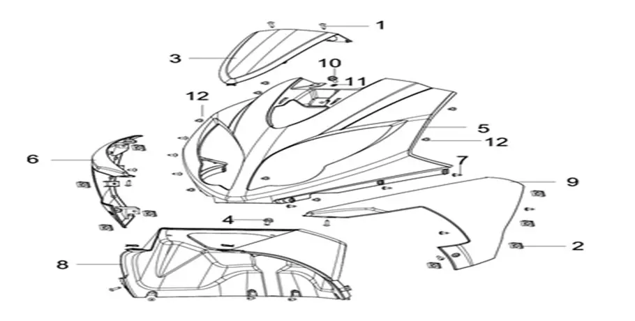 F15 - Conjunto de cubierta frontal