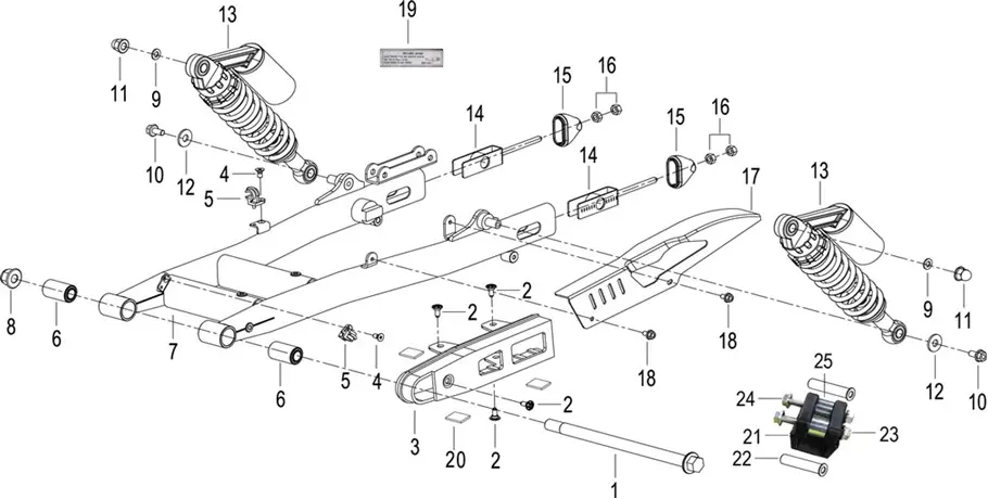 F09 - BRAZO BASCULANTE TRASERO