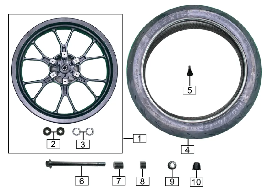 F31 - Rueda trasera