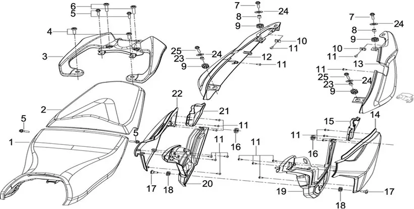 F14 - FUNDA LATERAL-ASIENTO-PORTAEQUIPAJES TRASERO