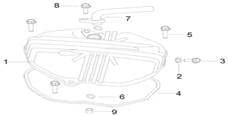 E01_4 - CONJUNTO DE CULATA DE LA TAPA (con sistema de admisión de aire secundario)