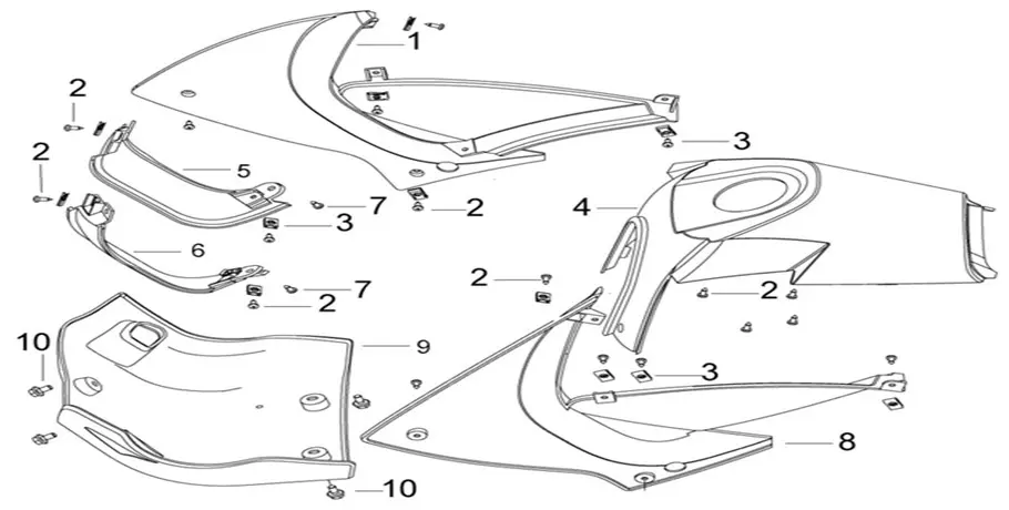 F15 - TAPA LATERAL DEPÓSITO DE COMBUSTIBLE IZQUIERDA -DERECHA