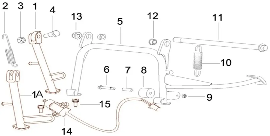 F12 - CONJUNTO DE CABALLETE PRINCIPAL.