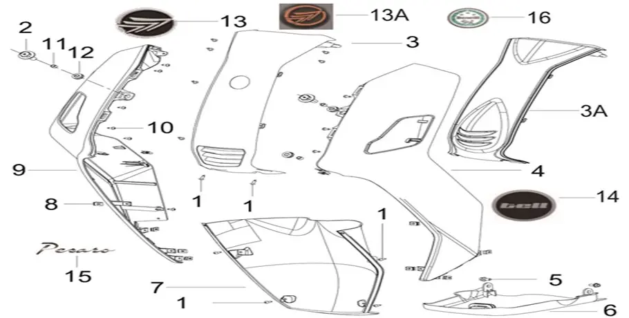 F16 - CONJUNTO DE PLACA FRONTAL.