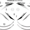 Benelli BN 125 E4  05571U30WF01  ADHESIVO CUERPO ASIE. IZQ. 125