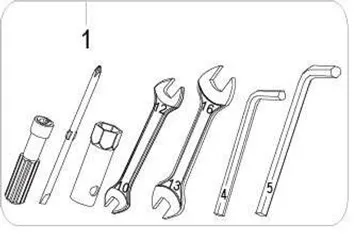 Benelli BN 125 Euro 5  02100N100002  CAJA DE HERRAMIENTAS COMPLETA