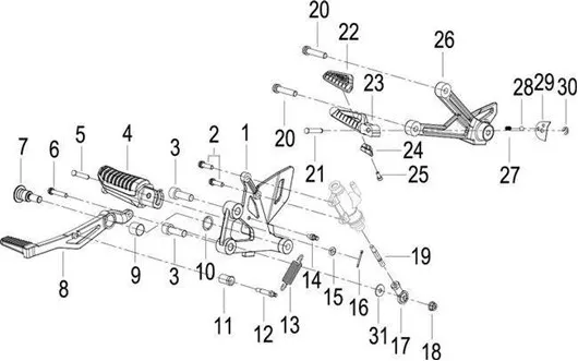 F14 CONJUNTO DE PEDALEO