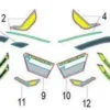 Benelli Leoncino 250 E5  05534N29JM04  ADES. SERBATOIO DX A (GRIG.JM)