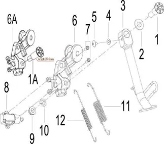 F11 CONJUNTO DE CABALLETE LATERAL