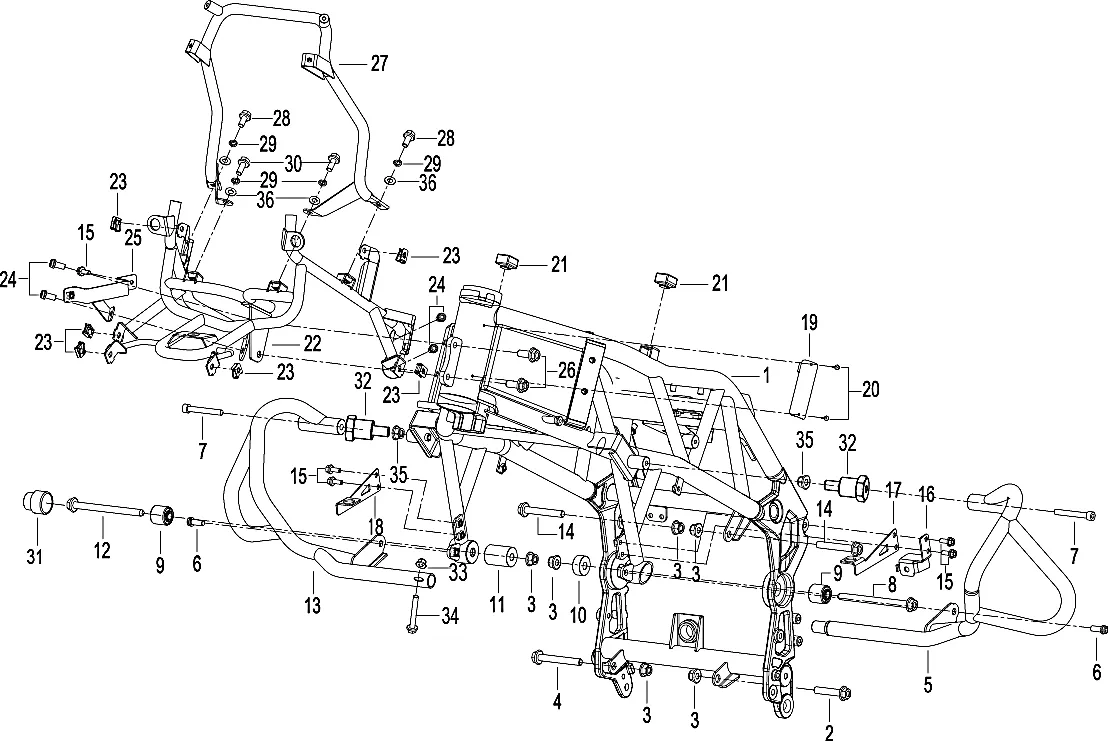 F11 CONJUNTO DE CABALLETE LATERAL