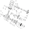 Benelli TRK 251 E5  170345150020  ENGRANAJE EJE DEL BALANCE
