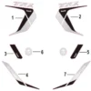 Benelli TRK 502 Euro 4 MY2020  05512P16JS04  ADHESIVO DERECHO