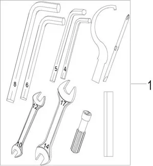 F22 CONJUNTO DE KIT DE HERRAMIENTAS