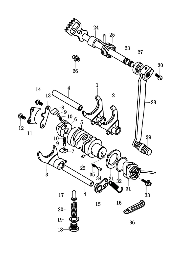 E13 - Selector cambio