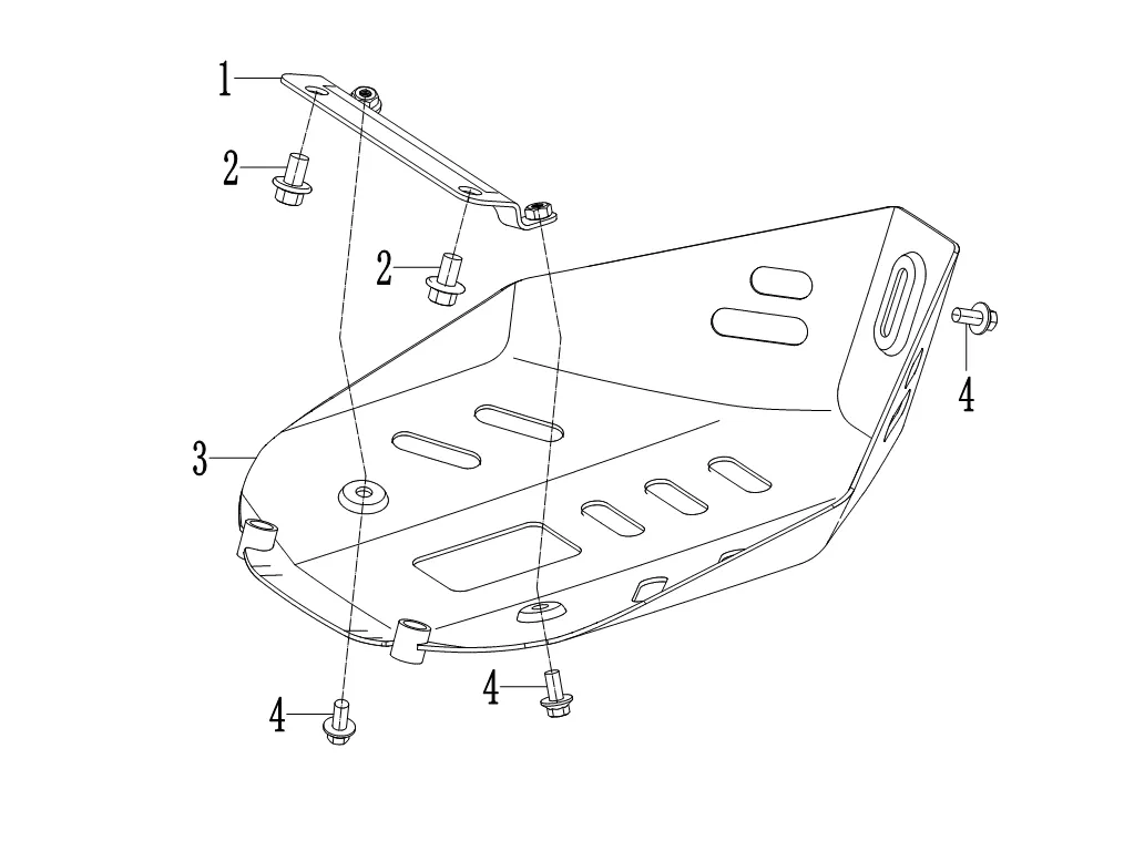 F12 - Cubierta de protección del motor