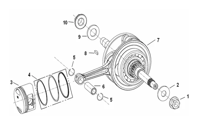 E06 - Pistón, Cigüenal, Las Bielas