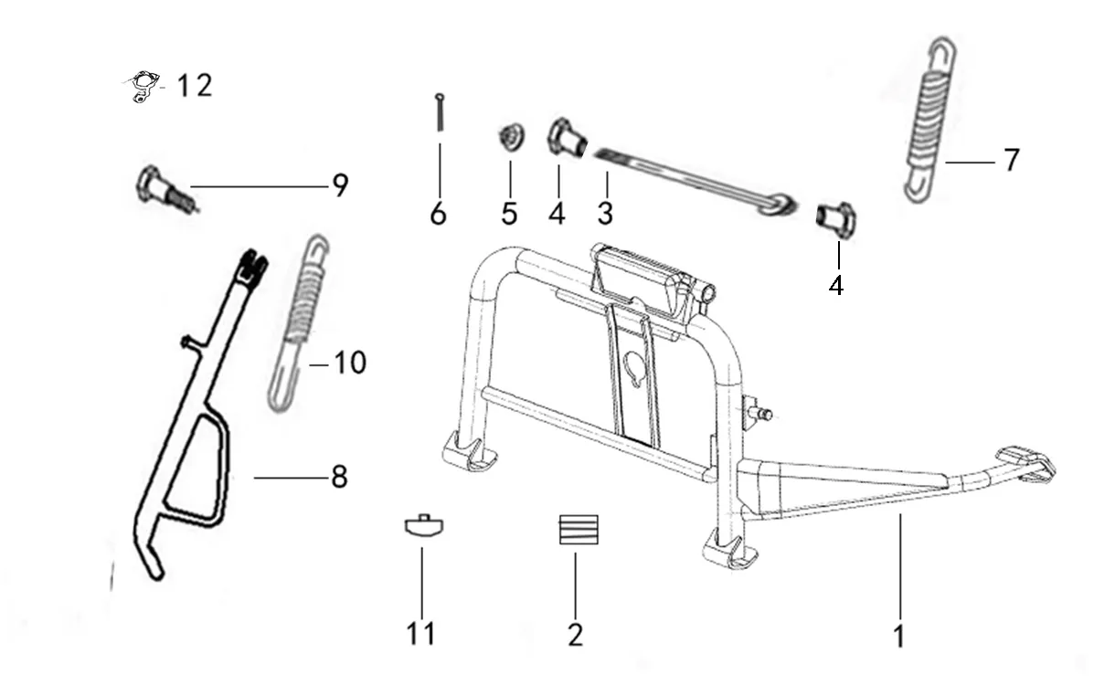 F15 - Caballete central